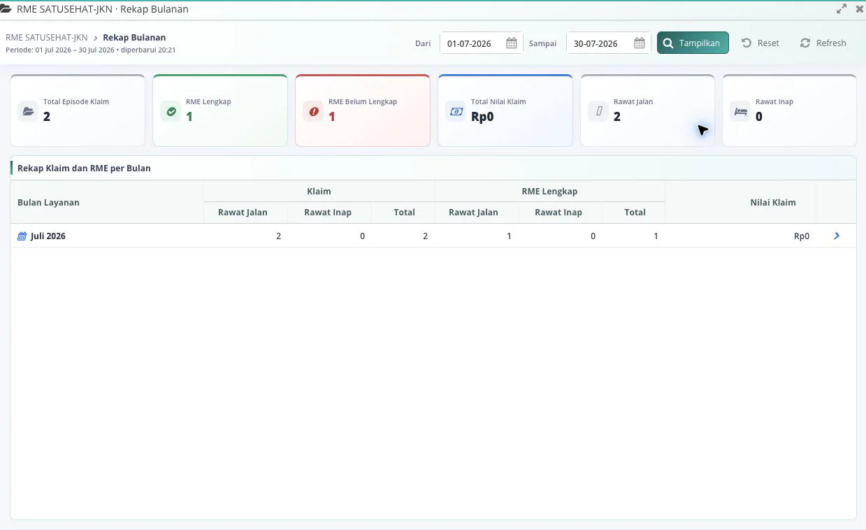Portal RME SATUSEHAT-JKN