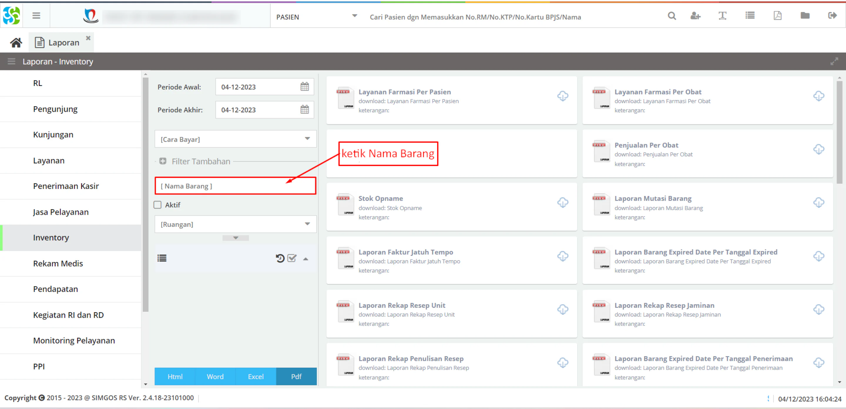 Nama Barang